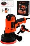 JetVolt 12V Orbital 8 Kademli Cila Pasta Parlatma Polisaj Makinesi - Kırmızı