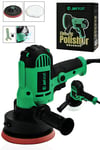 JetVolt 12V Orbital 8 Kademli Cila Pasta Parlatma Polisaj Makinesi - Yeşil