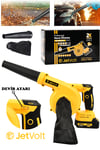 JetVolt 21V Şarjlı Kompresör Hava Üfleme Makinesi - Sarı