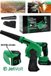 JetVolt 21V Şarjlı Kompresör Hava Üfleme Makinesi - Yeşil