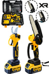 JetVolt 2'Li Set 18V 1.5Ah Çift Akülü Çelik Şanzıman Şarjlı Dal Budama & Testeresi - Sarı