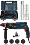 JetVolt 850W Metal Şanzıman Darbeli Matkap Kırıcı Delici Hilti 2-28mm - Mavi