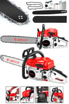 JetVolt Ekstra Güçlü 52CC 2.9 HP 8000 Rpm BENZİNLİ Ağaç Odun Dal Kesme Makinesi Motorlu Testere Hızar Motoru - Kırmızı