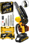 JetVolt Profesonel Metal Dişli 18V 1.5Ah Şarjlı Dal Budama Testeresi - Sarı