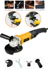 JetVolt Profesyonel 1200W Avuç Taşlama Makinesi 125mm 6 Kademeli Uzun Kuyruk - Sarı