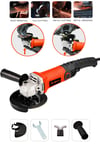 JetVolt Profesyonel 1200W Avuç Taşlama Makinesi 125mm 6 Kademeli Uzun Kuyruk - Kırmızı