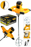 JetVolt Profesyonel 1800W Devir Ayarlı Elektrikli Alçı Boya Ve Harç Karıştırıcı Mikser - Sarı