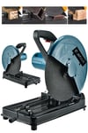 JetVolt Profesyonel 2000W 355mm Bakır Sargılı Metal Şanzıman Profil Metal Kesme Makinesi - Mavi