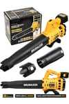 JetVolt Profesyonel 21 V Çift Akülü Turbo Motor 2800 Rpm Yaprak Hava Üfleme Makinesi - Sarı