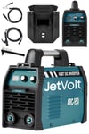 JetVolt Profesyonel 250 Amper Bakır Sargı Dijital Göstergeli Inverter Çanta Kaynak Makinesi - Mavi