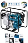 JetVolt Profesyonel 3 İnç Benzinli Su Pompası Motoru - Mavi