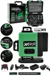 JetVolt Profesyonel 360° Lazer Hizalama 16 Köşe Otomatik Hizalama Yeşil Çizgili Lazer Metre Hizalama - Yeşil