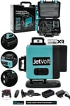 JetVolt Profesyonel 360° Lazer Hizalama 16 Köşe Otomatik Hizalama Yeşil Çizgili Lazer Metre Hizalama - Mavi