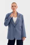 Arka Yırtmaçlı Spor Oversize Ceket
