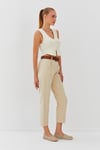 Beli Kemerli Gabardin Pantolon