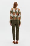 Beli Kemerli Gabardin Pantolon