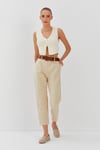 Beli Kemerli Gabardin Pantolon