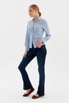 Çıtçıtlı Flare Esnek Jean