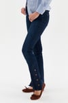 Çıtçıtlı Flare Esnek Jean