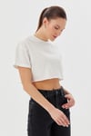 Ekru Basic Kadın  Tshirt