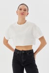 Ekru Basic Kadın  Tshirt