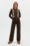 Flare Wide Leg Jean Pantolon