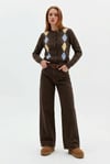 Flare Wide Leg Jean Pantolon
