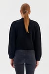 Fularlı Bisiklet Yaka Hırka