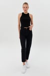 Gabardin Mom Jean Pantolon
