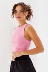 Kadin Basic Pembe Crop  Bluz