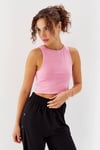 Kadin Basic Pembe Crop  Bluz