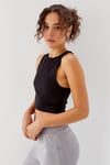 Kadin Basic Siyah Crop  Bluz