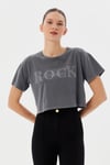 Kadın Rock Tshirt  Antrasit