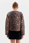 Leopar Desenli Kısa Mont