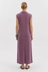 Polo Yaka Cepli Maxi Modal Elbise
