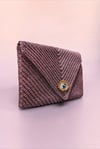 Simli Maxi Clutch Göz Çanta