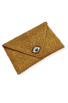 Simli Maxi Clutch Göz Çanta