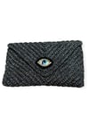 Simli Mini Clutch Göz Çanta