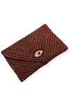 Simli Mini Clutch Göz Çanta