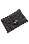 Simli Mini Clutch Göz Çanta