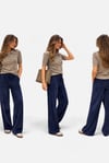 Soft Fitilli Kadife Bağlamalı Pantolon