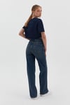 Taşlanmış Boru Paça Jean Pantolon