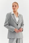 Tek Düğme Blazer Ceket