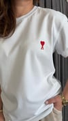 amı model unısex beyaz tshirt