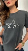 antrasit kuş tshirt