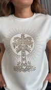 apoletli beyaz tshirt