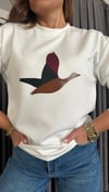 baskı kuş ekru sweat