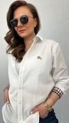 Beyaz brbry model unısex gömlek