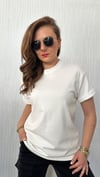 beyaz taş kuş logo tshirt