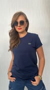bis yaka lcst lacivert unısex tshirt